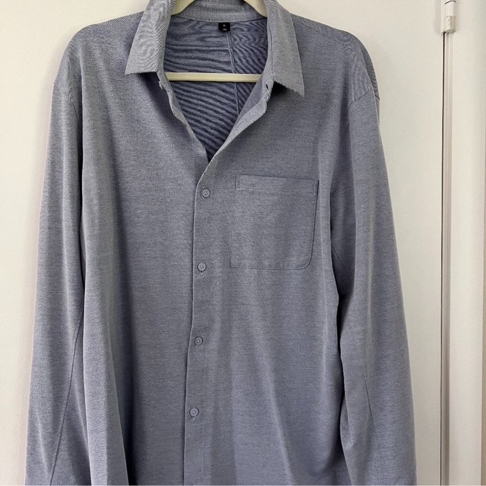 Lululemon Blue Button Down